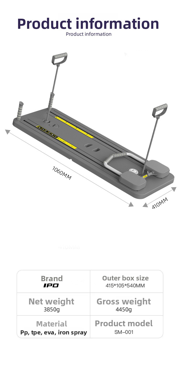 Pilates Board Multi-Functional Abdominal Board Home Exercise Workout Fitness Equipment Ab Roller Abdominal Board - 图片 13