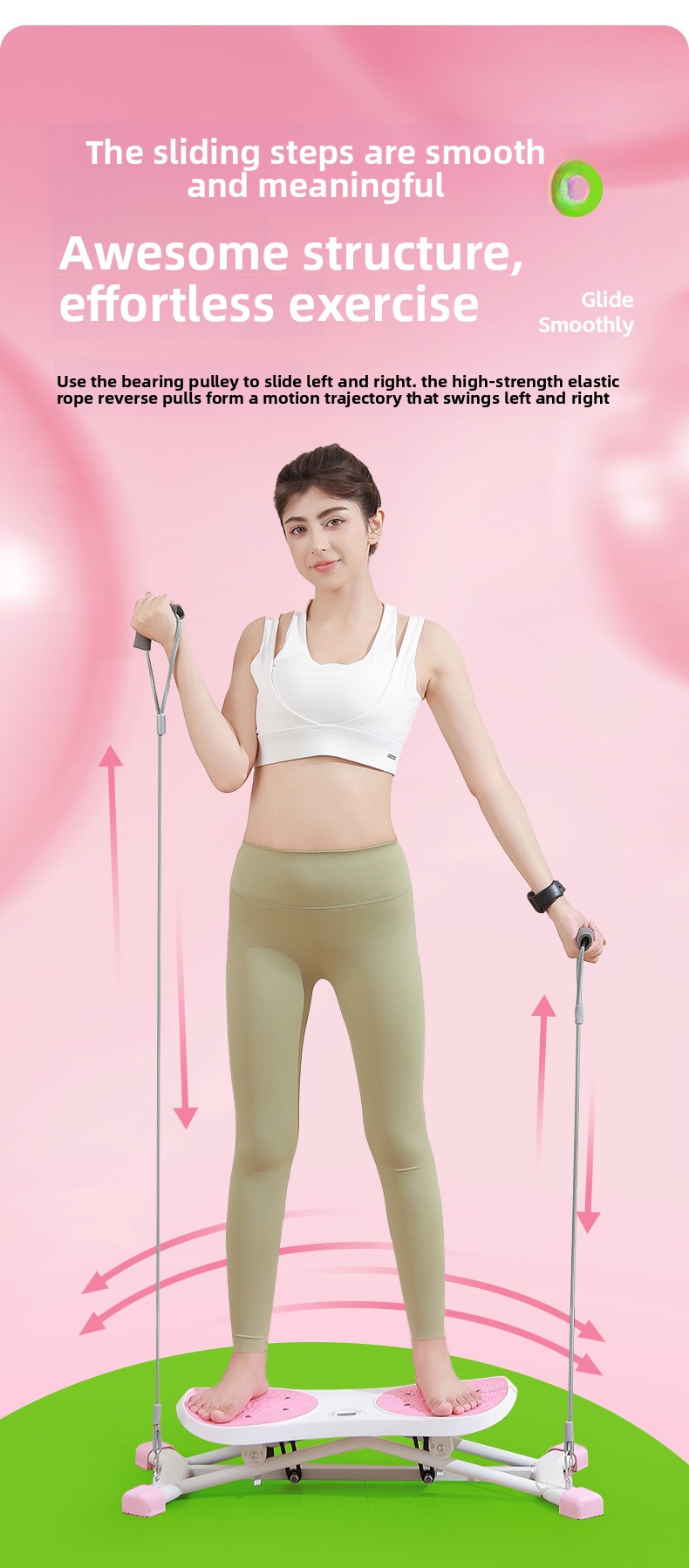 Multifunctional Ski Machine for Home  Full-Body Indoor Fitness Equipment for Cardio & Strength - 图片 12