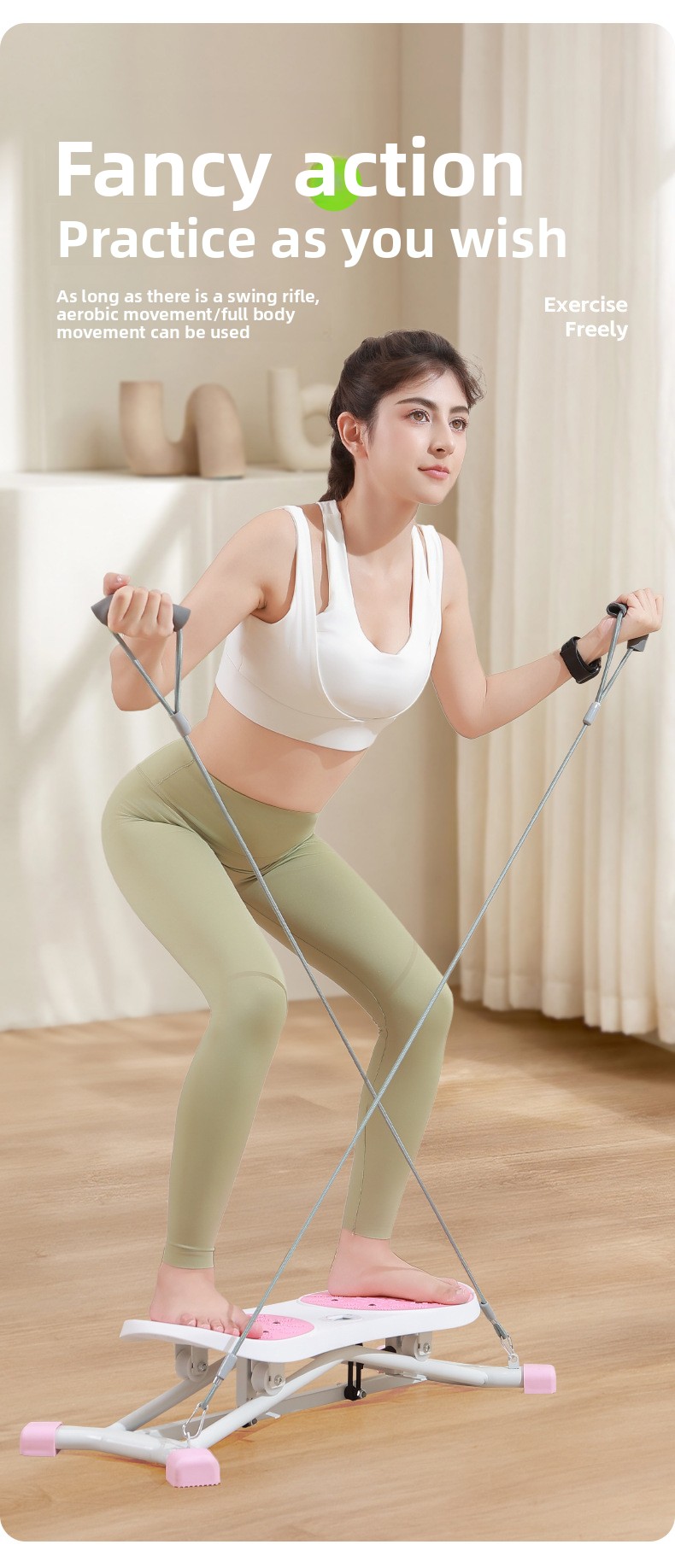 Multifunctional Ski Machine for Home  Full-Body Indoor Fitness Equipment for Cardio & Strength - 图片 14